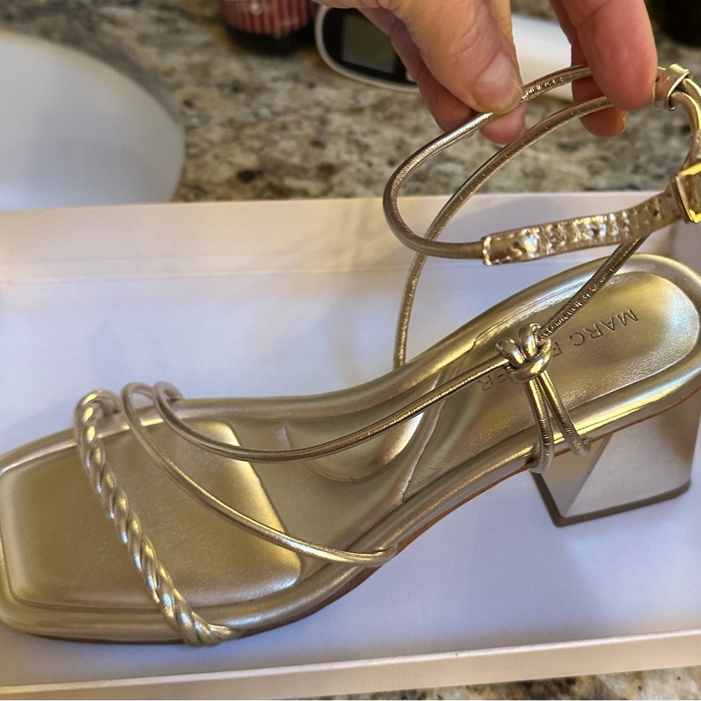 Marc Fisher Gold Women's Sandals